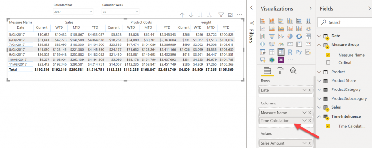 Calculation Groups Use Cases – Power BI Matrix – Cloud BI